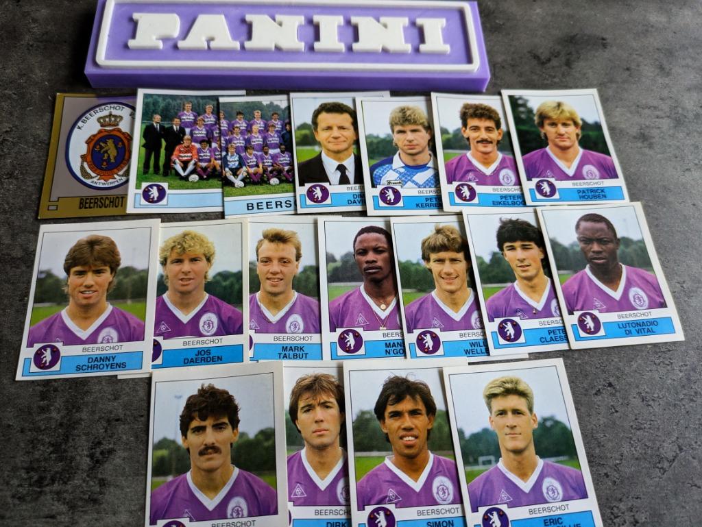 PANINI FOOTBALL 88 BEERSCHOT  18 STICKERS 1988 VOETBAL, Verzenden, Nieuw