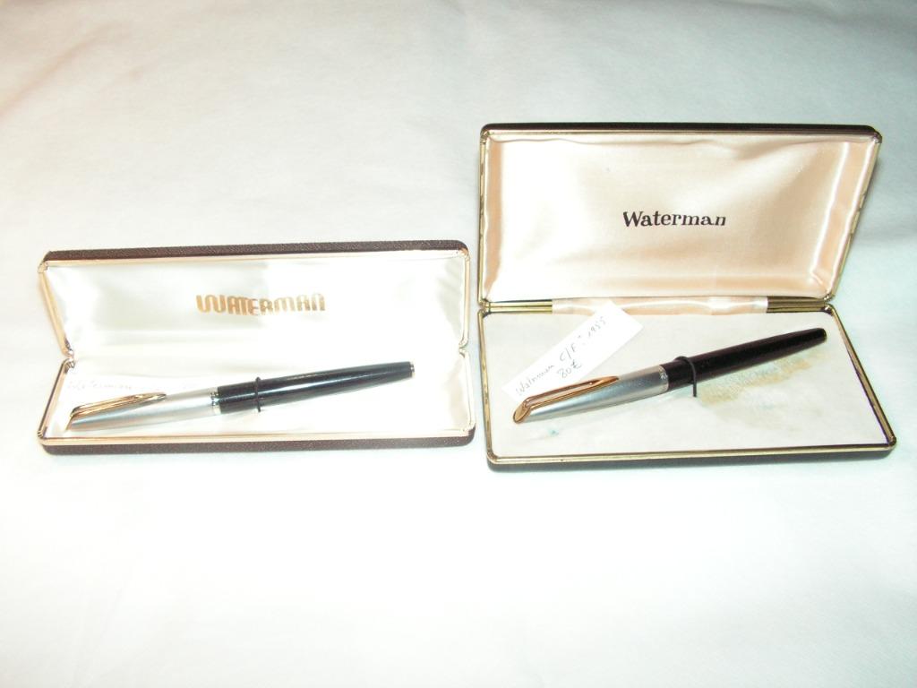 vulpennen Waterman '60 en 1955, Met doosje, Ophalen of Verzenden, Zo goed als nieuw, Vulpen