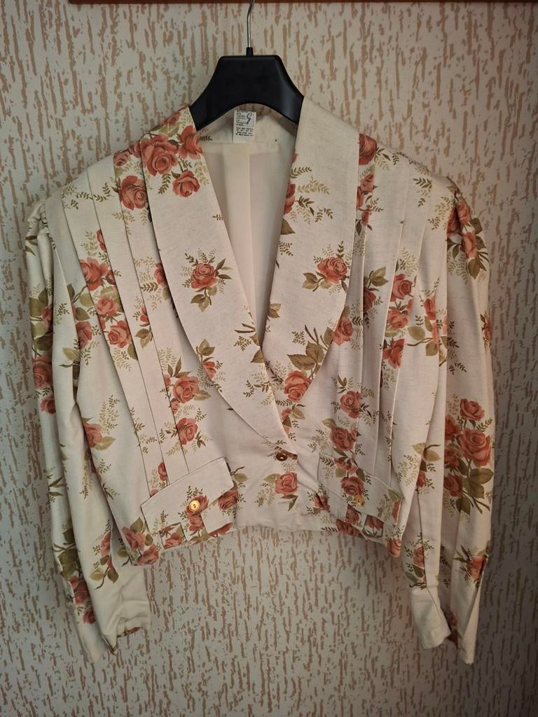 Vestje met bloemenmotief, Overige kleuren, Zo goed als nieuw, Jasje, Ophalen