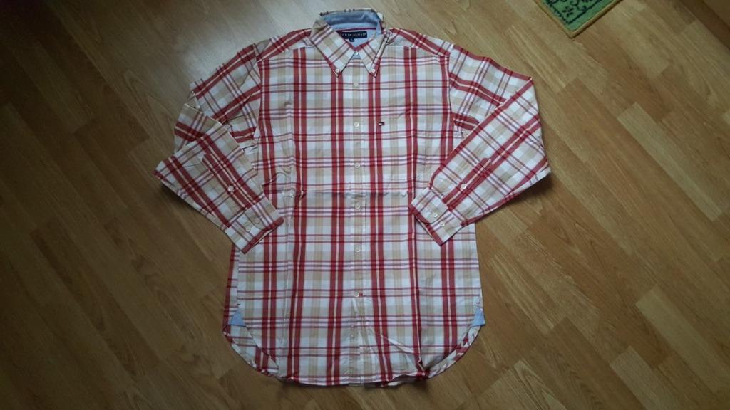Tommy Hilfiger gestreept hemd (Small), Vêtements | Hommes, Chemises, Rouge, Tommy Hilfiger, Tour de cou 38 (S) ou plus petit, Comme neuf