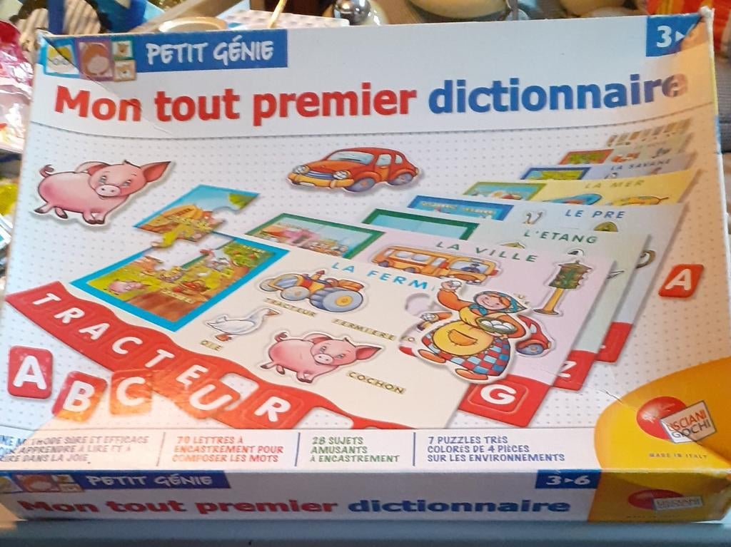 Jeu mon tout premier dictionnaire, Enlèvement ou Envoi, Utilisé