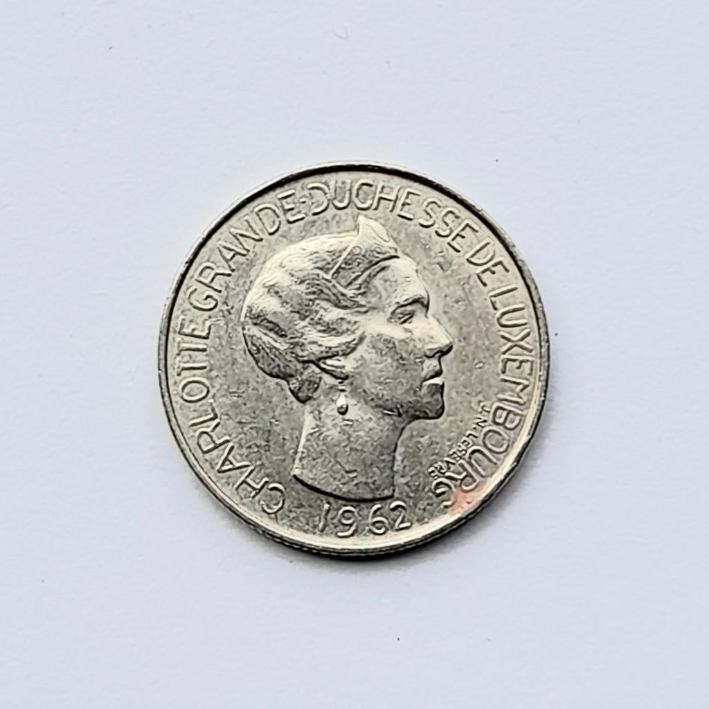 Luxemburg 5 francs 1962     (784), Ophalen of Verzenden, Overige landen, Losse munt