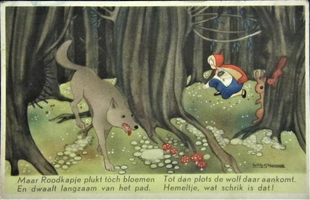 FANTASIE- ROODKAPJE, Verzamelen, Ophalen of Verzenden, Gelopen, Overige thema's