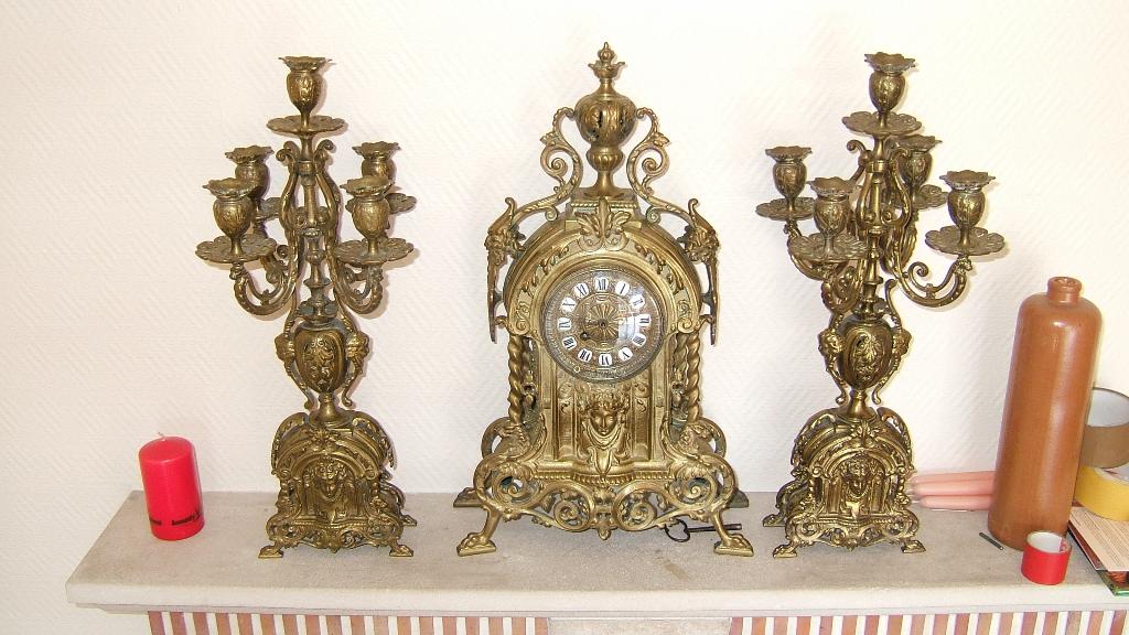 Garniture  de cheminée 19ème, Antiek en Kunst, Ophalen
