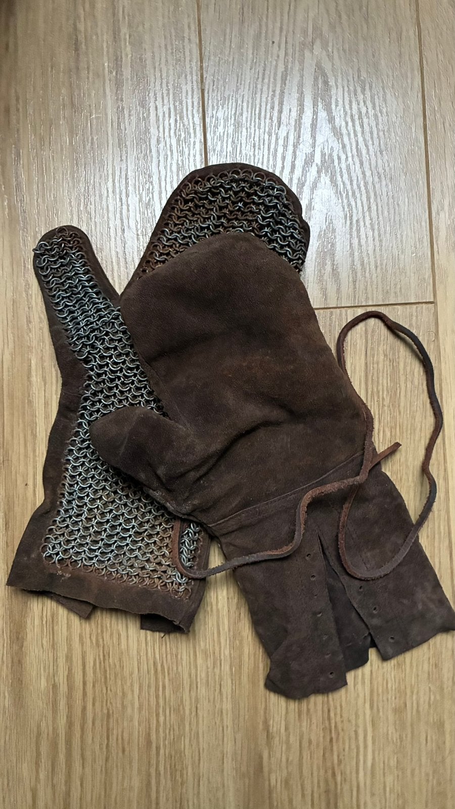 leren wanten/handschoenen van mesh aan de zijkant, Kleding | Heren, Ophalen of Verzenden, Gedragen, Maat 52/54 (L), Handschoenen