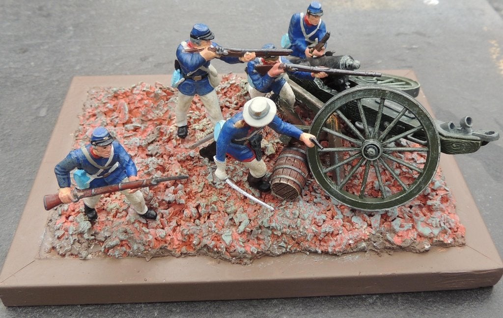 Britains Deetails - Marines à l'assaut guerre Sécession, Envoi, Neuf, Plus grand que 1:35, Diorama