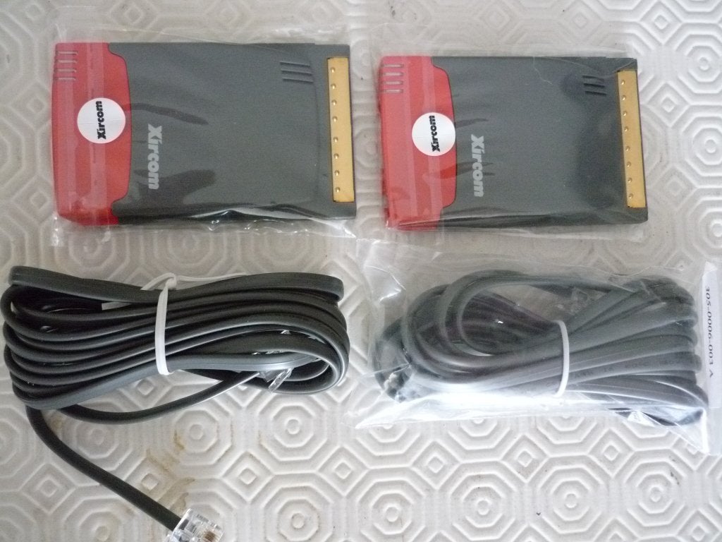 XIRCOM PCMCIA CardBus Ethernet 10/100+Modem56+kabel, Ophalen of Verzenden