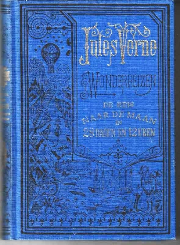 Boek De reis naar de maan in 28 dagen en 12 uren, Boeken, Romans, Nieuw, Ophalen of Verzenden, Nederland, Verne, Jules