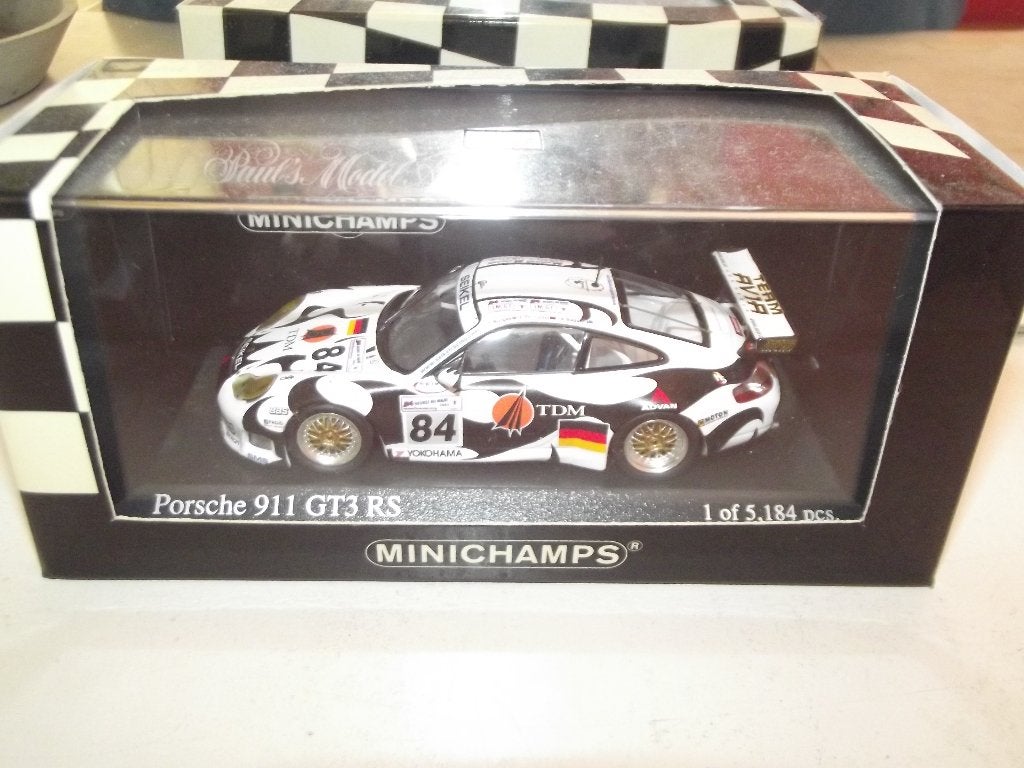 Porsche 911 GT3 RS - 24h du Mans 2004, Hobby en Vrije tijd, Modelauto's | 1:43, Ophalen of Verzenden, Zo goed als nieuw, Auto