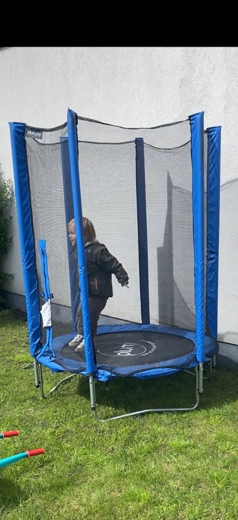 PLUM Trampoline Junior Blauw, Kinderen en Baby's, Speelgoed | Buiten | Trampolines, Ophalen, Gebruikt
