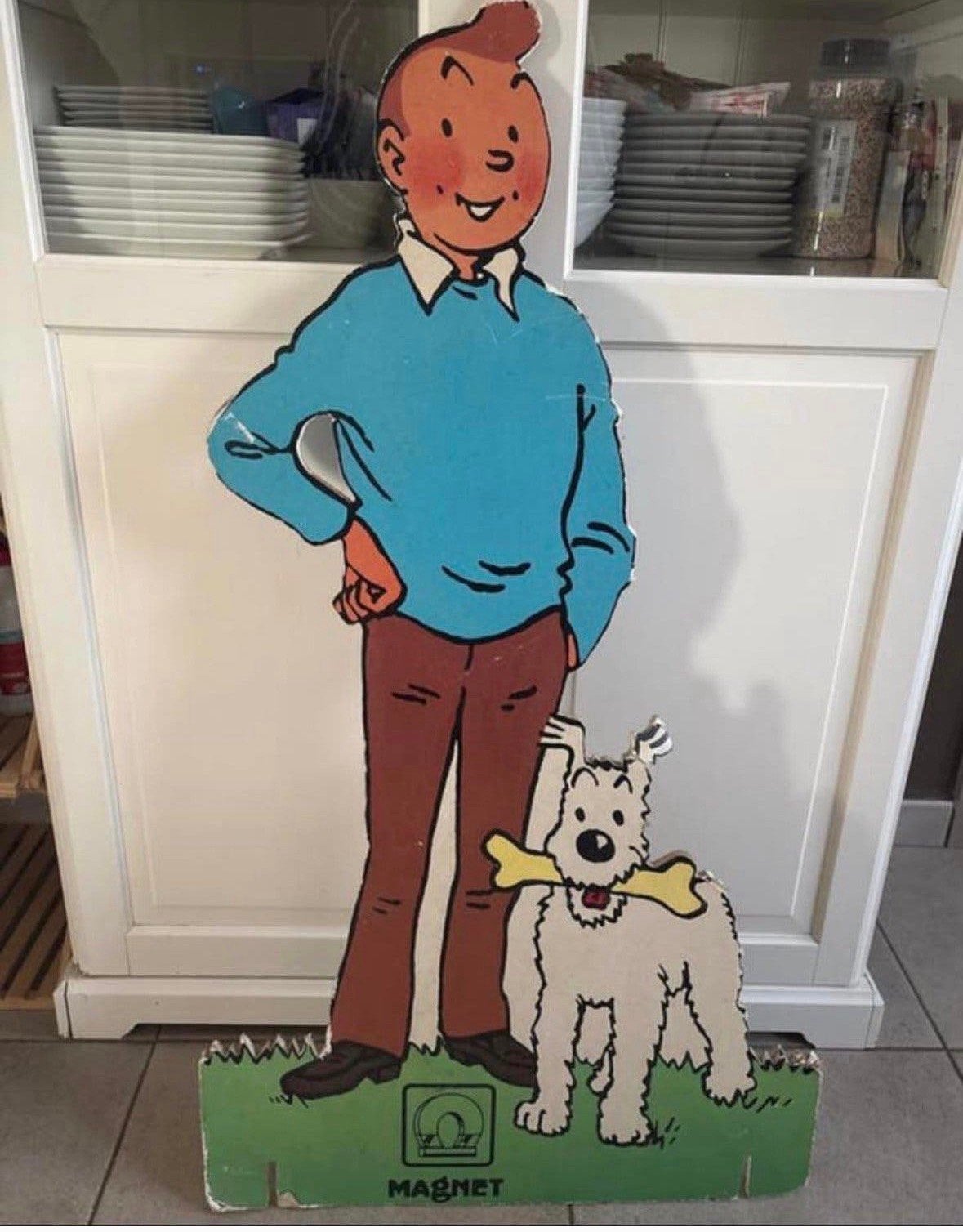 Plv tintin milou années 70 magnet, Verzamelen, Stripfiguren, Ophalen of Verzenden