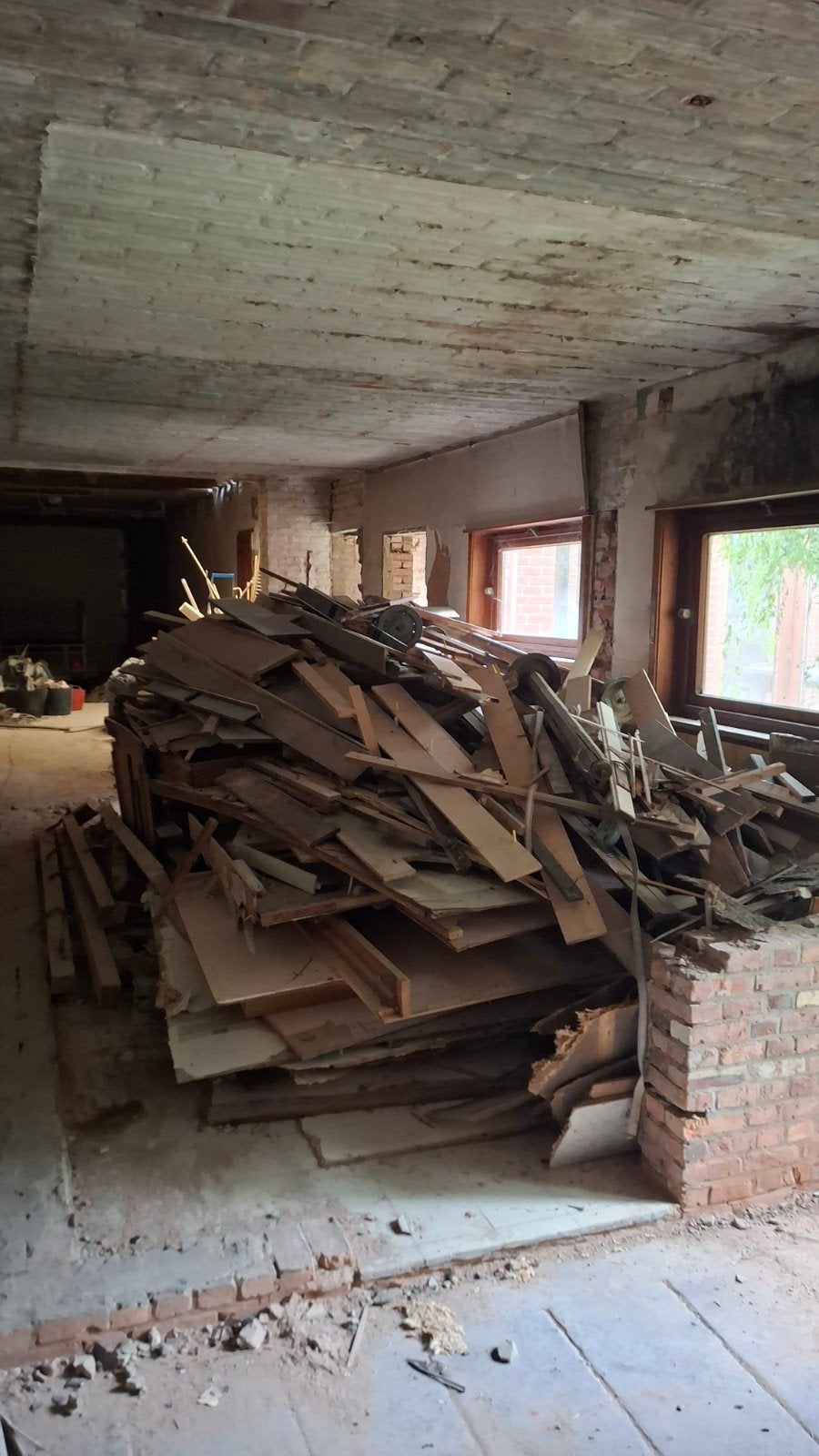 4-5 m² sloophout verlaging in prijs -50%, Tuin en Terras, 3 tot 6 m³, Ophalen
