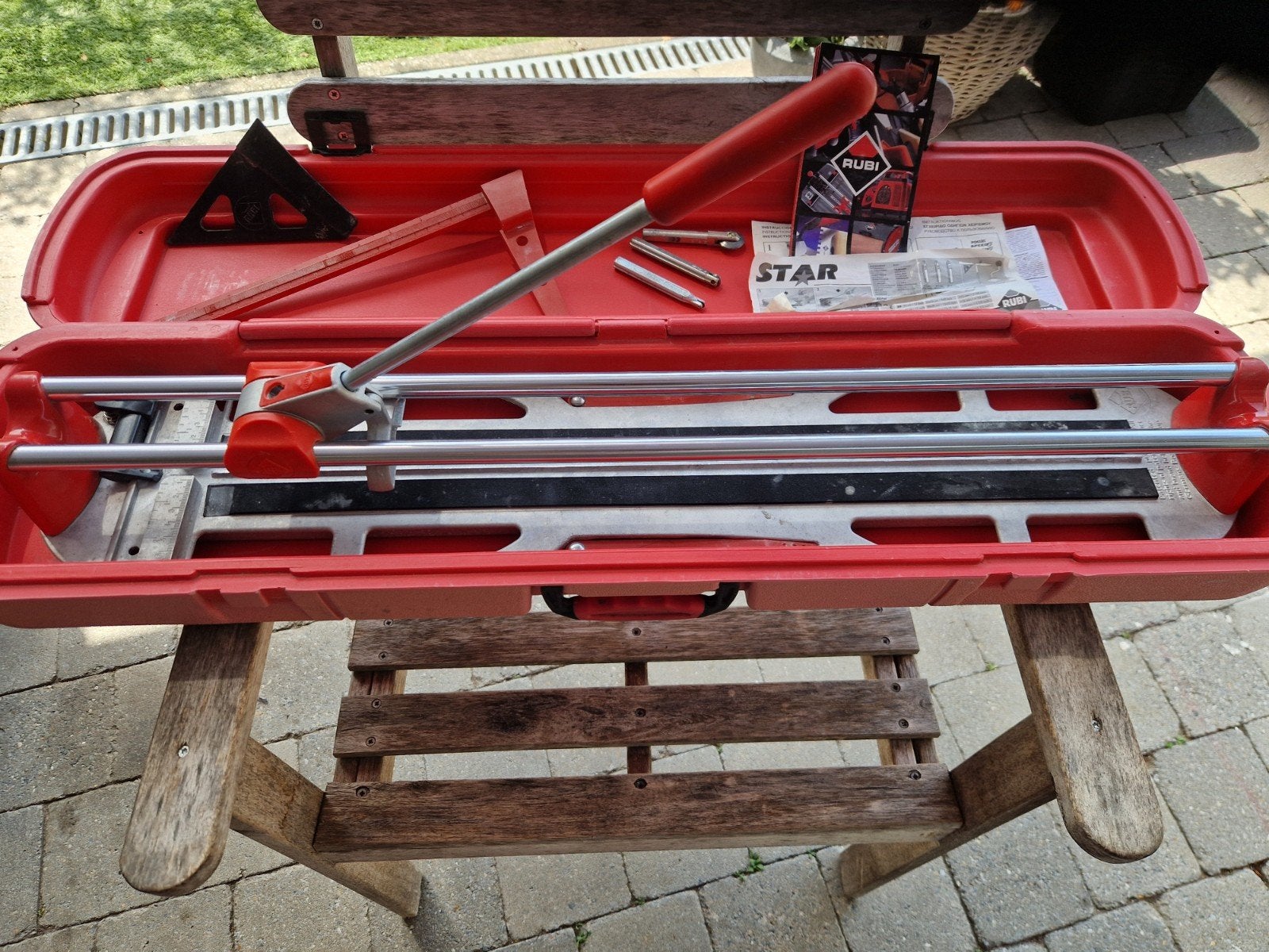Tegelsnijder voor tegels tot 60cm, Ophalen, Gebruikt