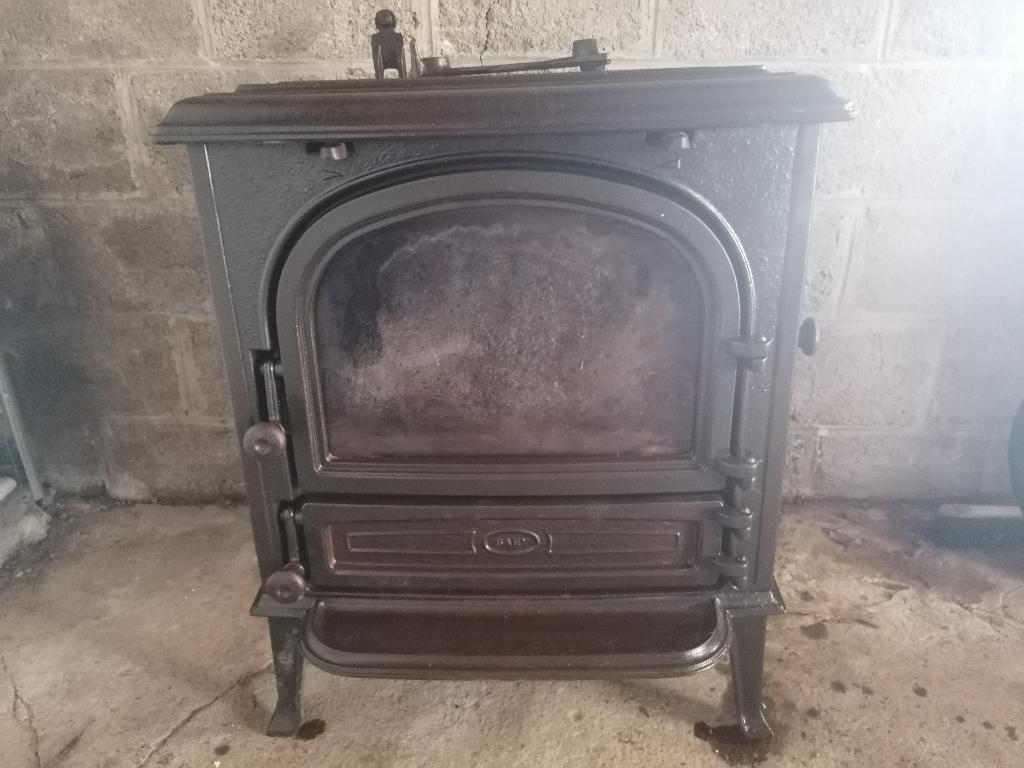 SAEY 94 Gietijzeren hout- of kolenkachel, Ophalen, Gebruikt, Houtkachel, Vrijstaand