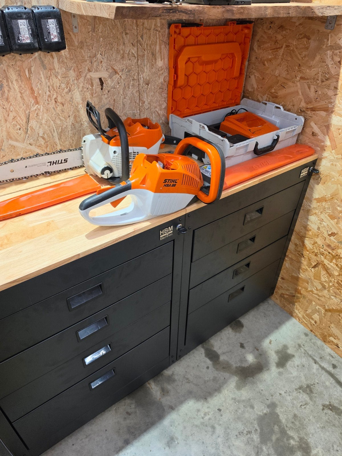 Set stihl machines accu, Ophalen