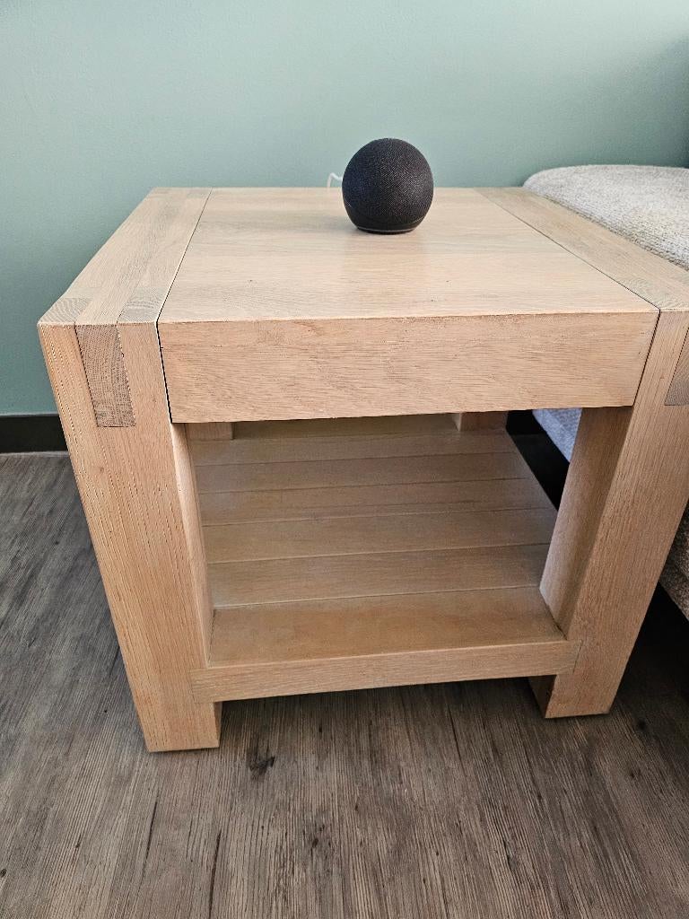Bijzettafel, Huis en Inrichting, Ophalen, Zo goed als nieuw, Vierkant
