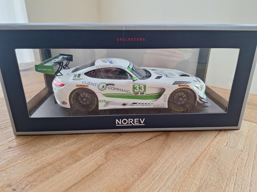 Mercedes AMG GT3 - 1/18 - Norev, Enlèvement ou Envoi, Neuf, Voitures