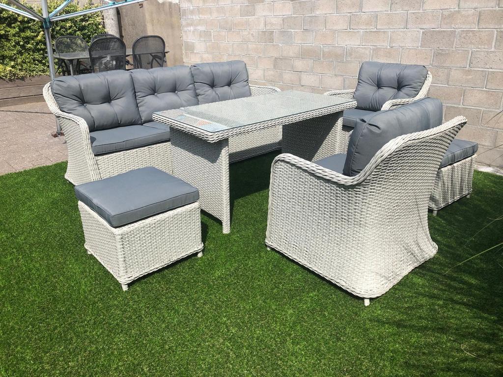 Tuinset 3-zit/2x1 zit/2 voet/2 voet-zitbankjes, Tuin en Terras, Tuinsets en Loungesets, Ophalen, Zo goed als nieuw, Tuinset