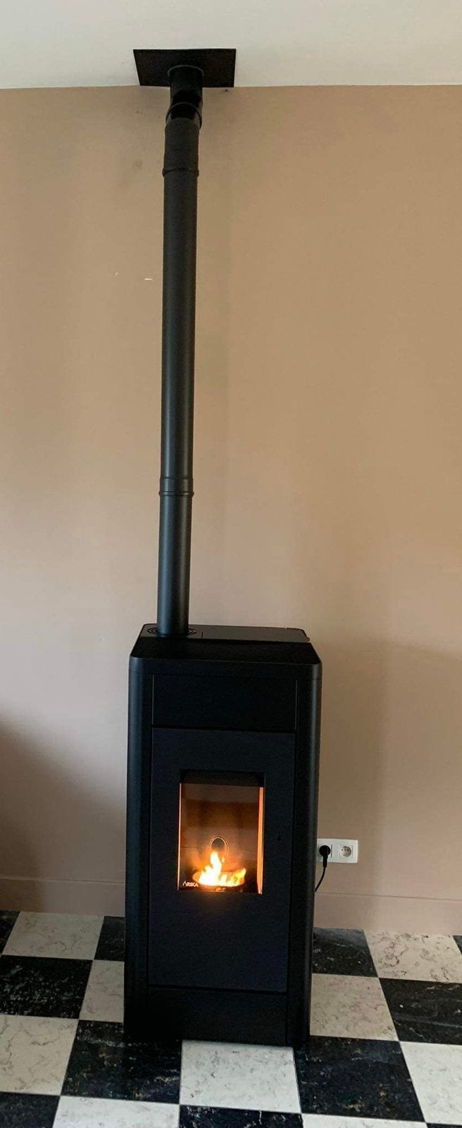 Pelletkachel Rika FILO RAO 8kw, Ophalen, Overige brandstoffen, Zo goed als nieuw, Pelletkachel