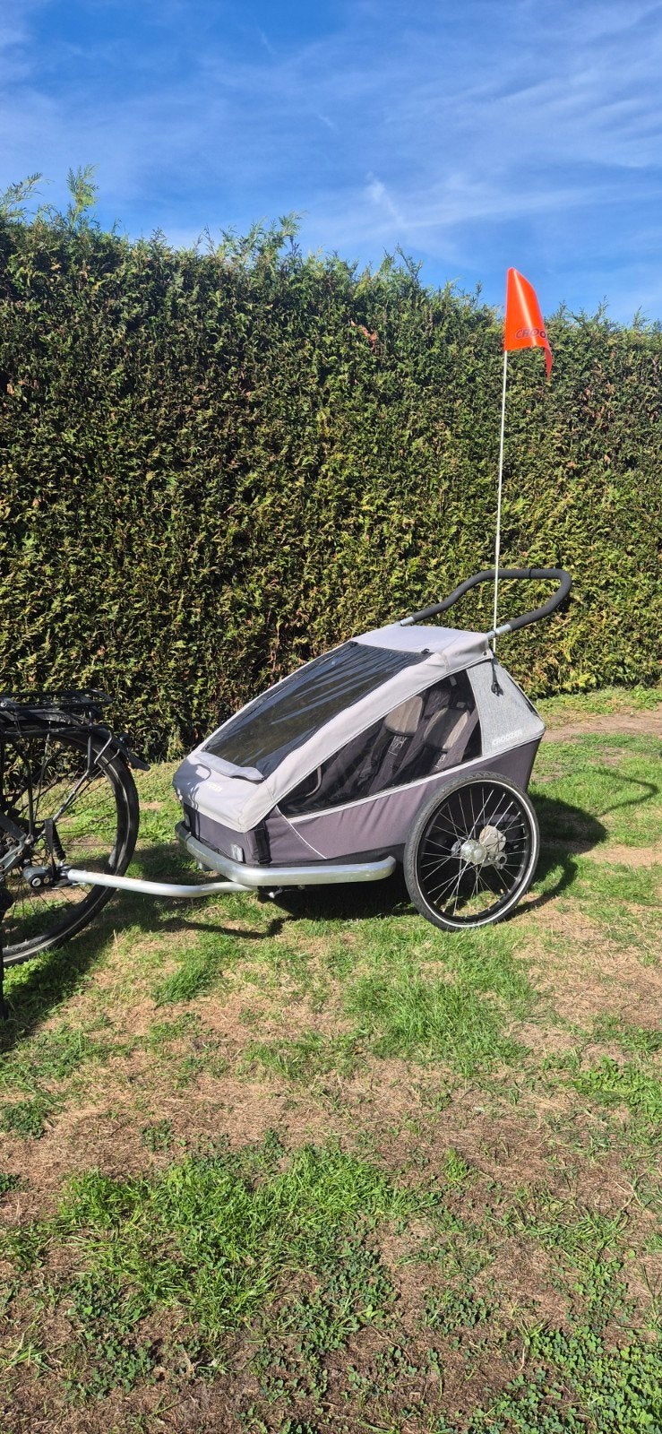 Croozer  Keeke 2, Fietsen en Brommers, Ophalen, Gebruikt, Opvouwbaar, Kinderkar