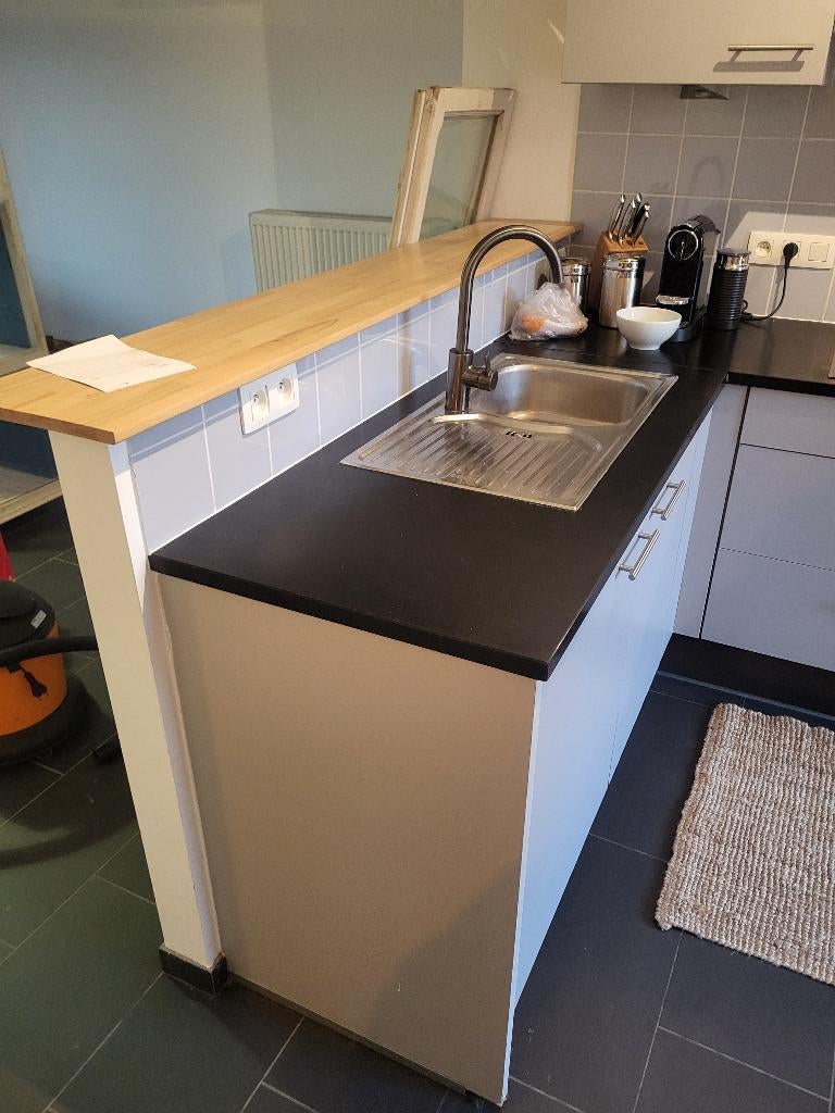 Gebruikte eenvoudige keuken in zeer goede staat - Moet weg!, Huis en Inrichting, Ophalen, Gebruikt, Hoekkeuken, Composiet