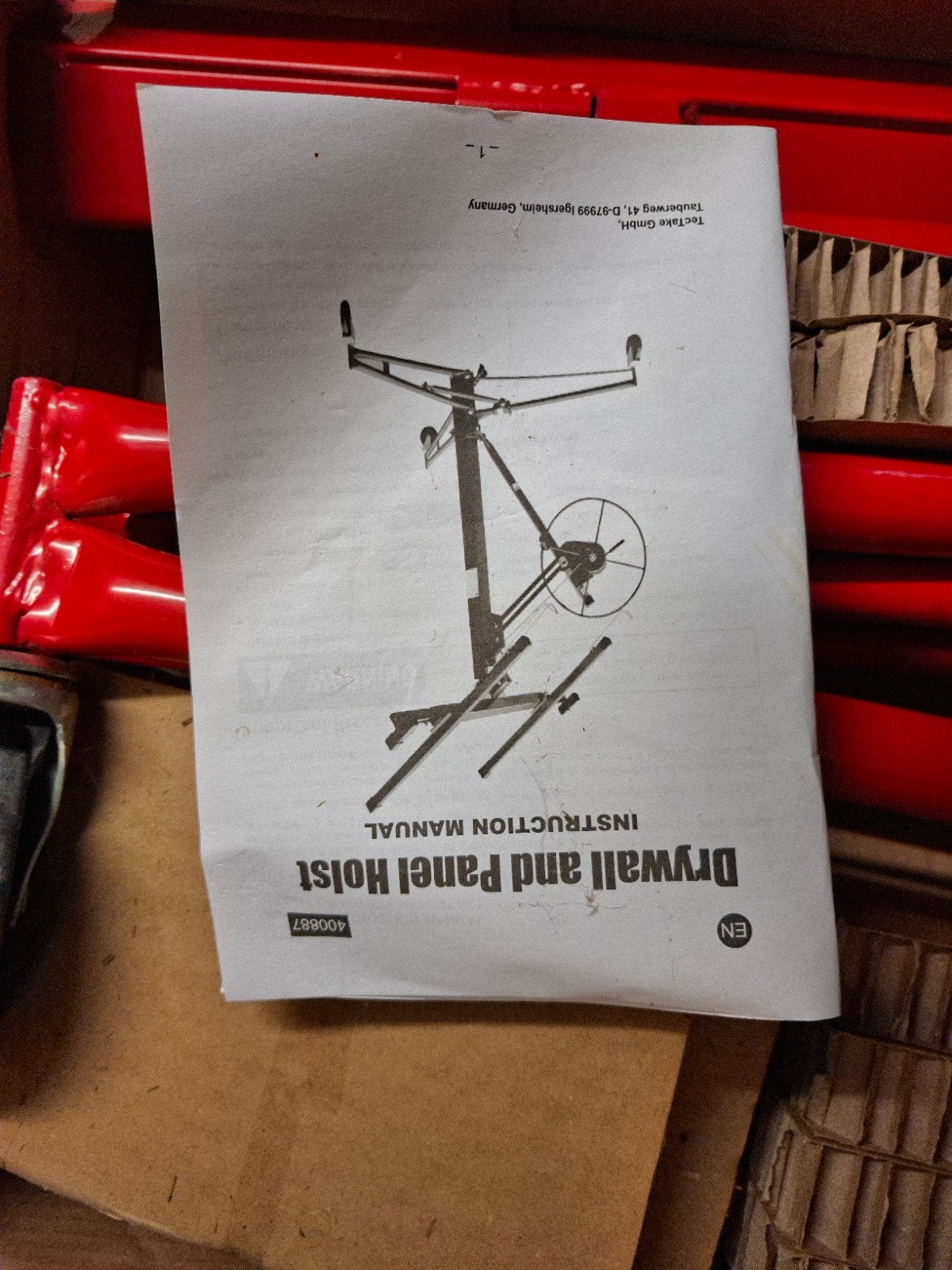 liftje om plafondplaten te monteren, Enlèvement, Comme neuf