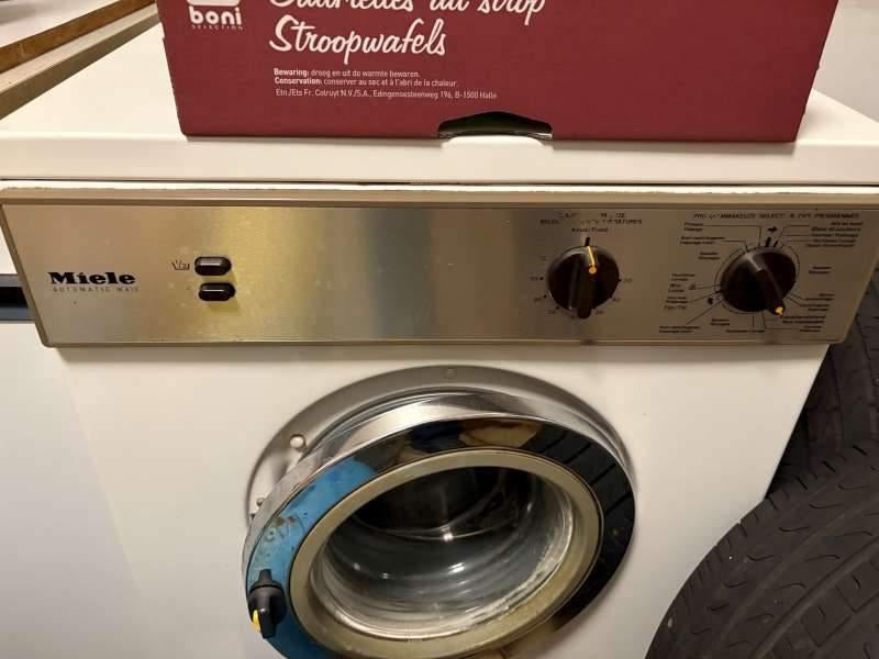 wasmachine Miele en droogkast Bauknecht, Enlèvement, Utilisé, Chargeur frontal