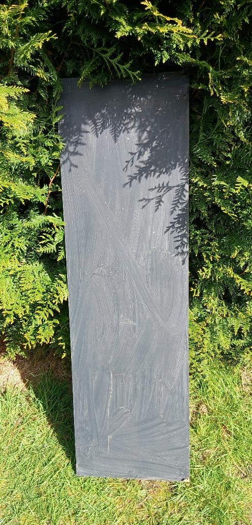 Werkblad antraciet/leisteenlook + gratis reststukken, Moins de 200 cm, Autres essences de bois, Utilisé, Autres types