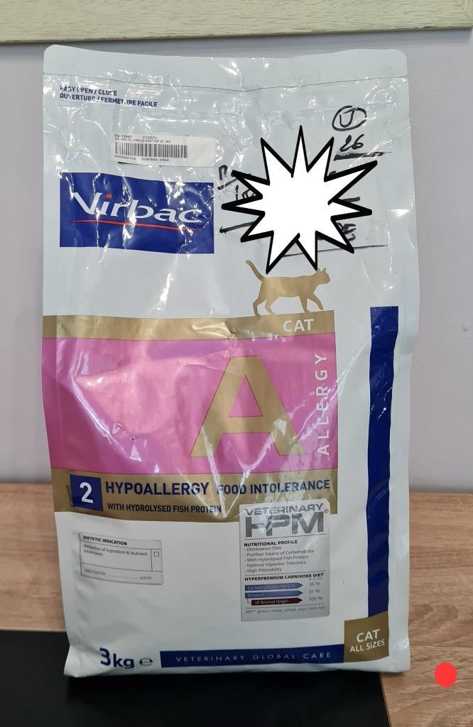 Croquettes Virbac chats Allergy Intolérances Alimentaires, Ophalen, Nieuw