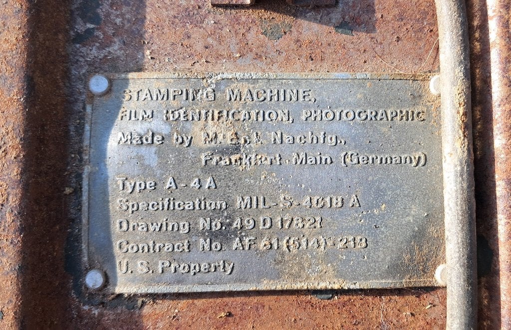 us ww2 photographic film identification stamping machine, Enlèvement ou Envoi, Armée de terre, Caisse ou Géocache