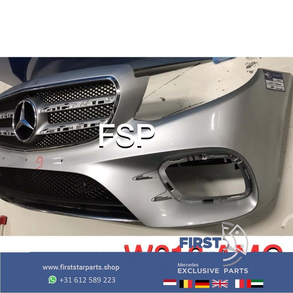 W213 AMG Voorbumper Mercedes E Klasse zwart wit grijs zilver, Gebruikt, -, Voor, Ophalen of Verzenden