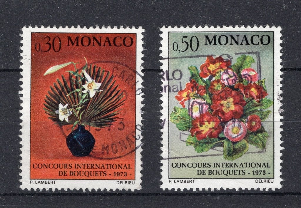 MONACO Yt. 897/898 gestempeld 1972, Verzenden, Monaco, Gestempeld