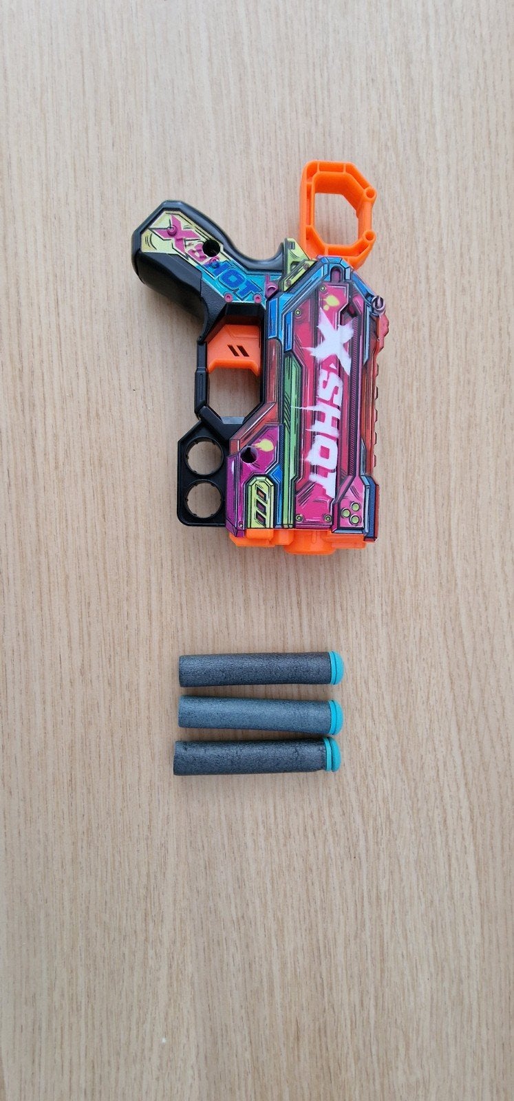 X-shot geweer, Ophalen, Zo goed als nieuw