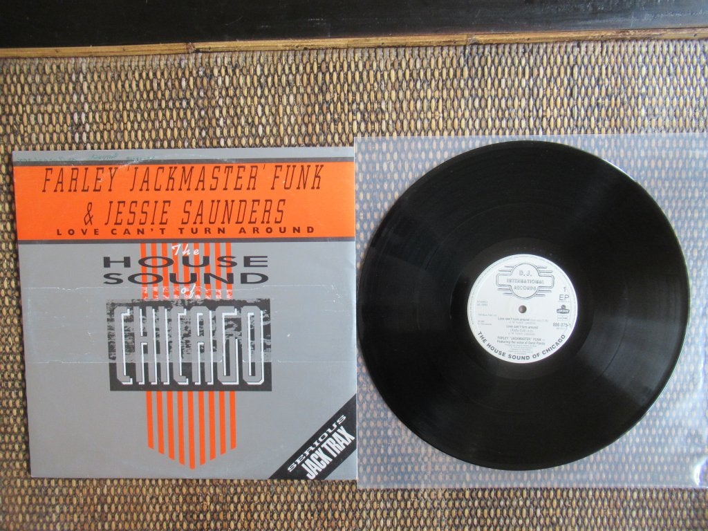 Farley Jackmaster Funk & J.Saunders : Love can't turn around, Enlèvement, 12 pouces, House
