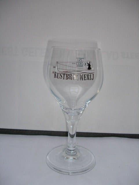 Bierglas De Kustbrouwerij, 25cl, Middelkerke, Ophalen of Verzenden, Zo goed als nieuw, Bierglas
