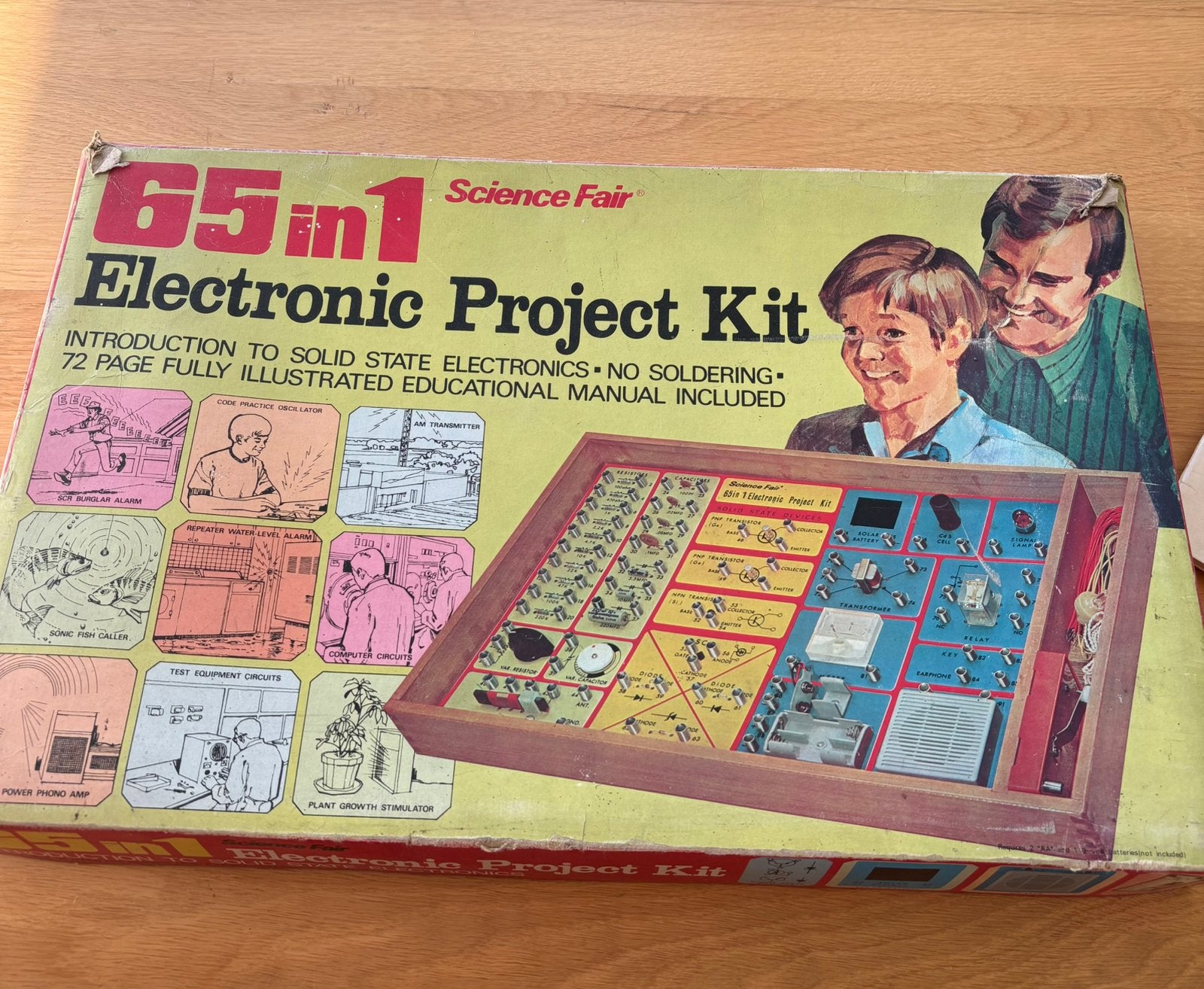 Kit de projet électronique 65 en 1 Vintage Science Fair 1972, Enfants & Bébés, Enlèvement, Utilisé, Garçon ou Fille