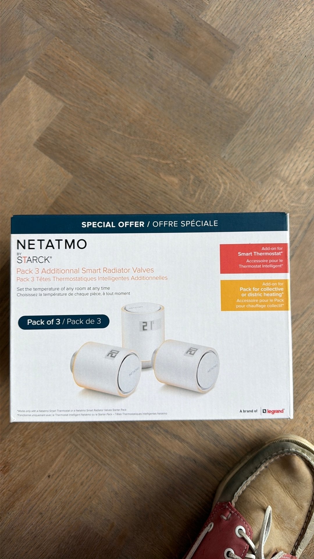 3x Netatmo trv homekit slimme radiatorthermostaat smarthome, Doe-het-zelf en Bouw, Ophalen of Verzenden, Zo goed als nieuw