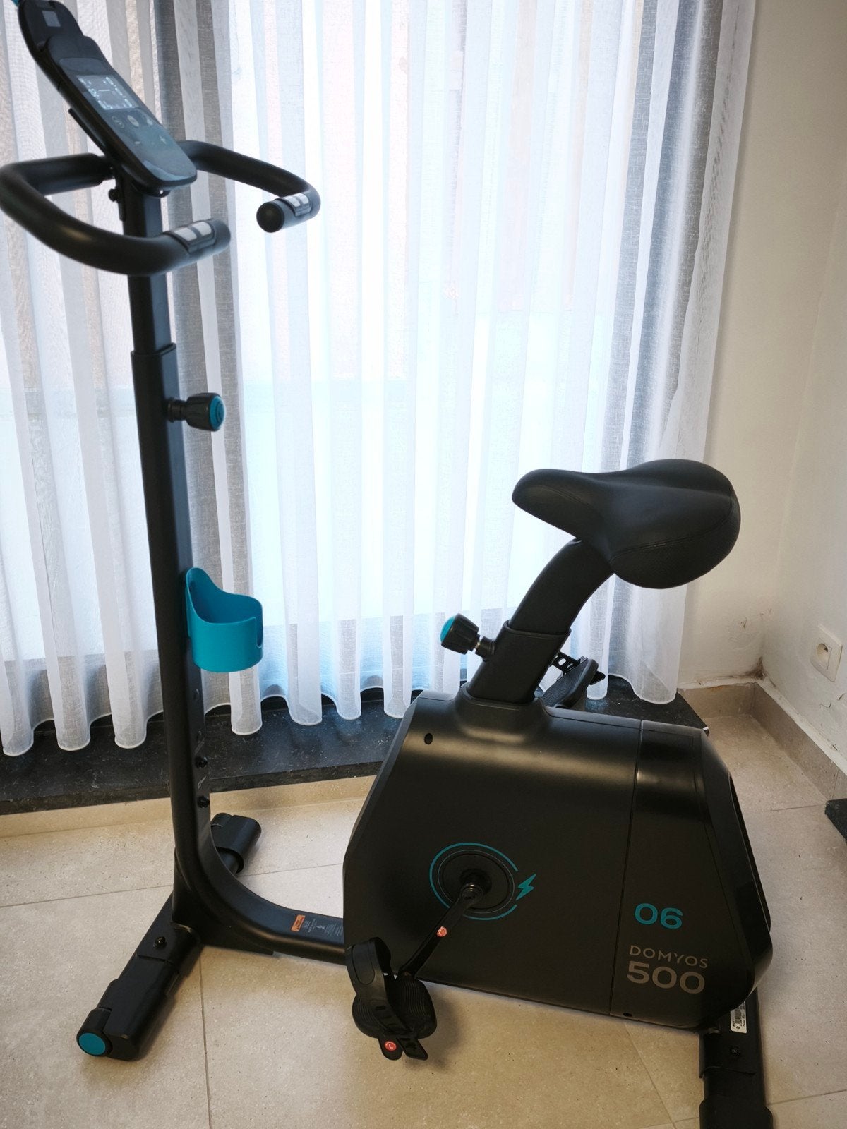 vélo d'appartement Domyos 500/6, Enlèvement, Comme neuf, Métal, Vélo d'appartement