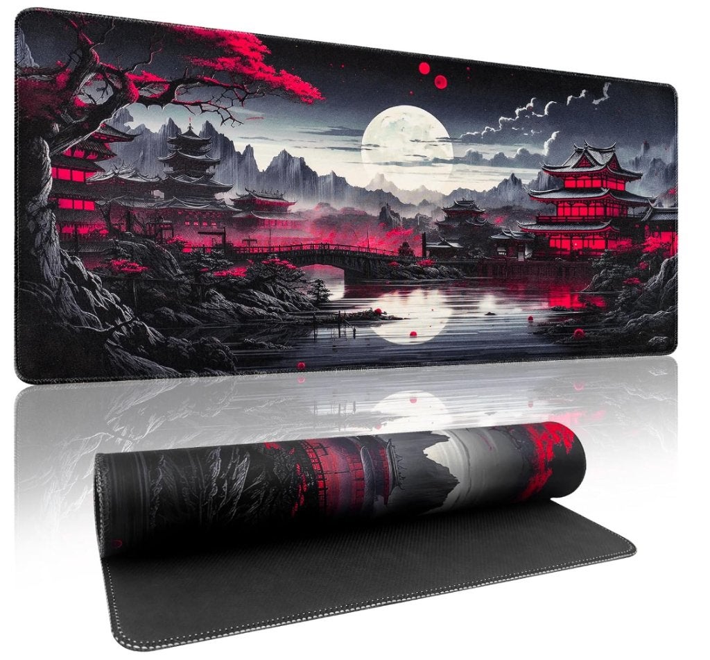 Tapis de Souris XXL 900 x 400 mm – Motif Pleine Lune, Computers en Software, Muismatten, Ophalen of Verzenden, Nieuw