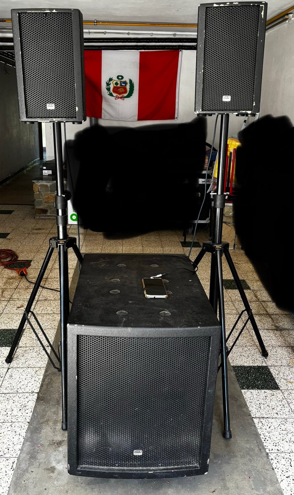 DAP AUDIO : CLUB MATE || (2) + ENCEINTES + TRÉPIEDS, Bluetooth, Enlèvement, Comme neuf, Subwoofer
