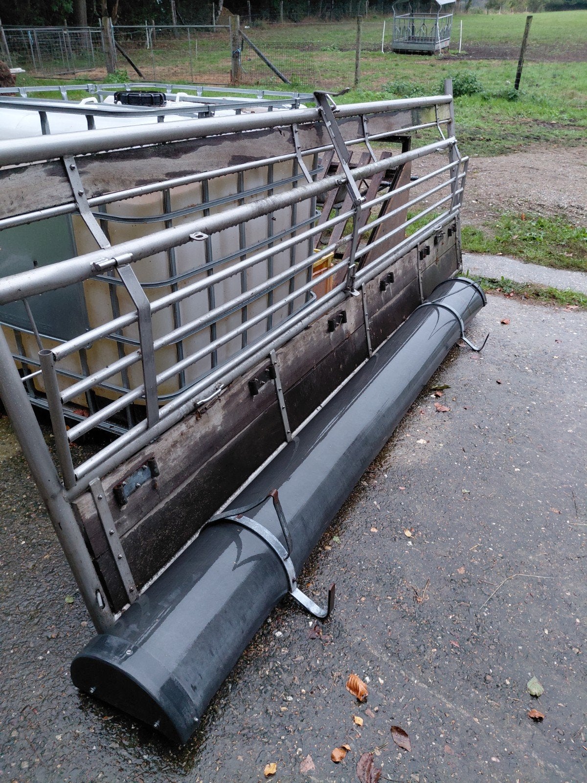 INOX voederhekken 3.50 lang met brede voergoot, Plusieurs animaux, Mouton, 0 à 2 ans
