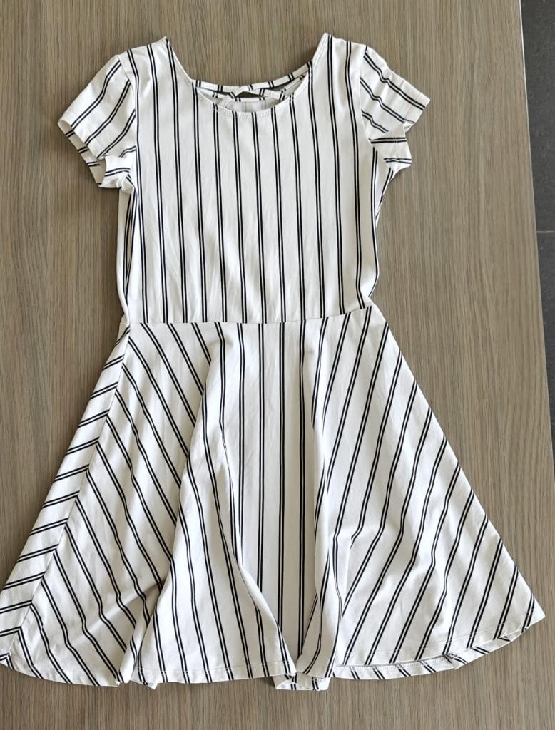 Robe blanche taille 146/152, Enlèvement, Utilisé, Fille, Robe ou Jupe