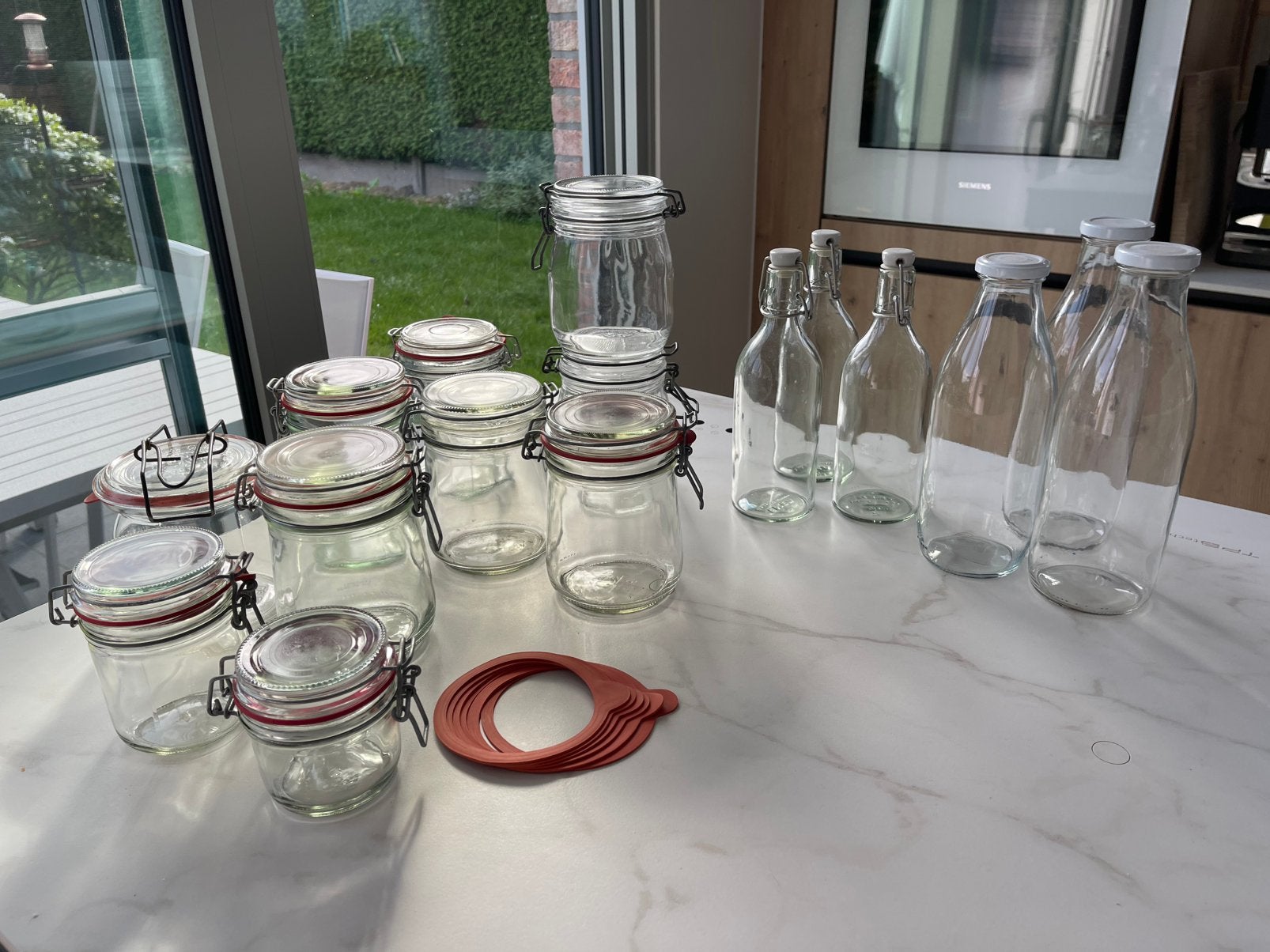Weckpotten en weckflessen, Ophalen, Zo goed als nieuw, IKEA