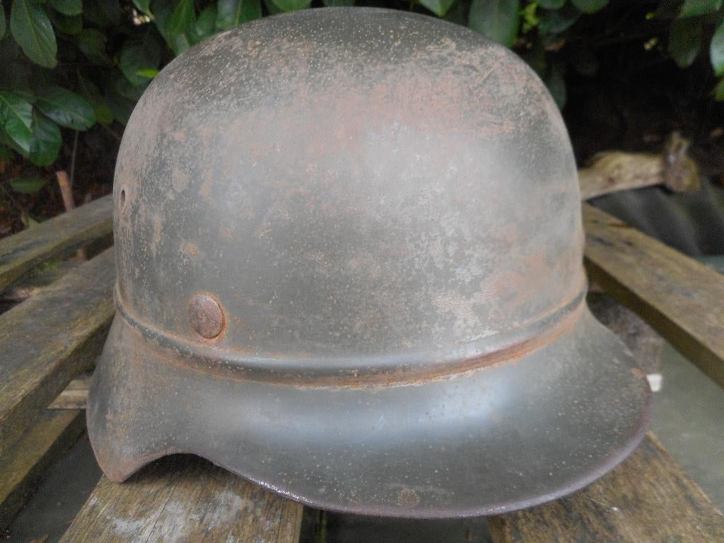 casque allemand kradmelder helm 1 insigne heer, Verzamelen, Verzenden