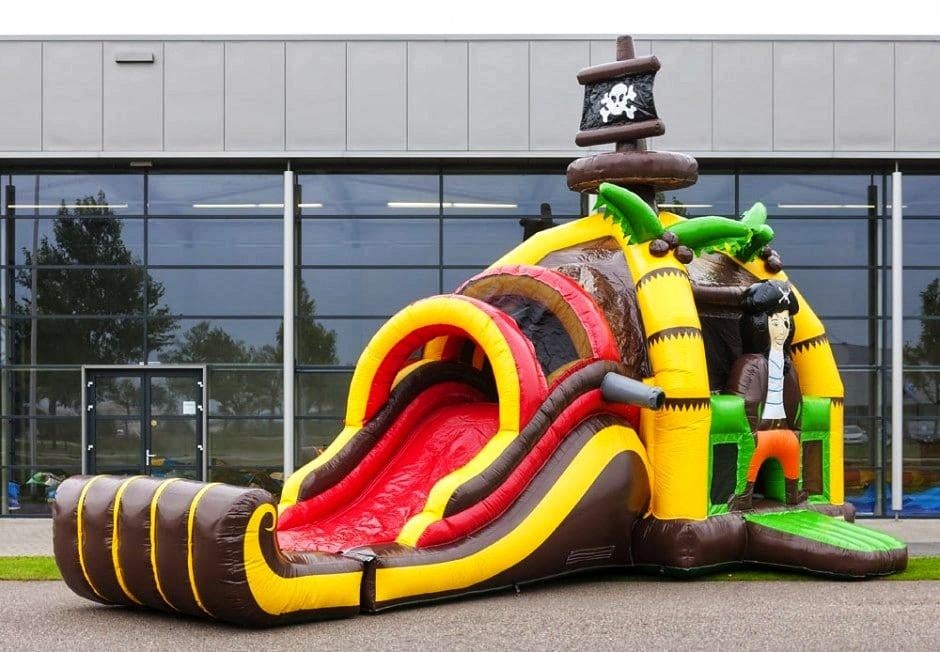 Multiplay springkasteel Piraat, Hobby en Vrije tijd, Ophalen, Zo goed als nieuw