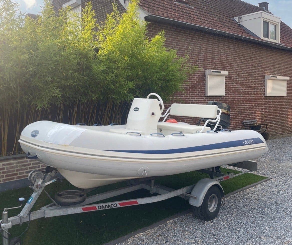 Grand Rib boot 370, Watersport en Boten, Gebruikt, 35 cm, Peddels, 1 m