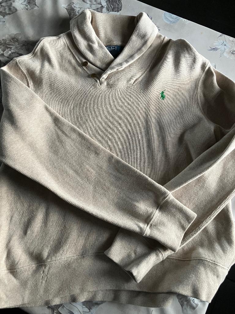 Zeer mooie Ralph Lauren trui, Kleding | Heren, Ophalen, Maat 48/50 (M), Beige, Ralph Lauren