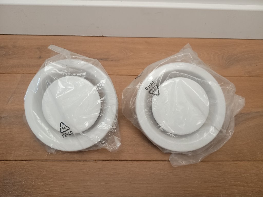 Soupape d'extraction 125MM - Systemair - 2 pièces - NEUVE, Envoi, Neuf, Extracteur