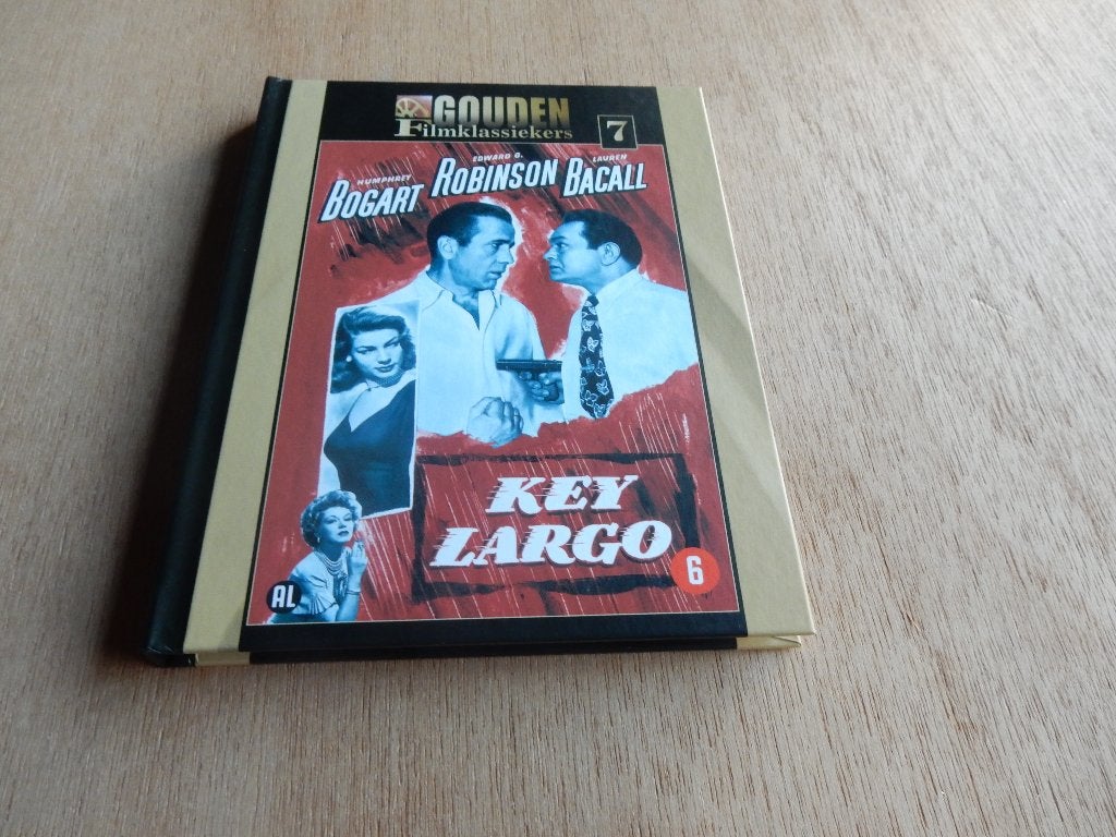 nr.1294 - Dvd: key largo - gouden klassieker - 1958, Engels, Nederlands, Ophalen of Verzenden, Zo goed als nieuw