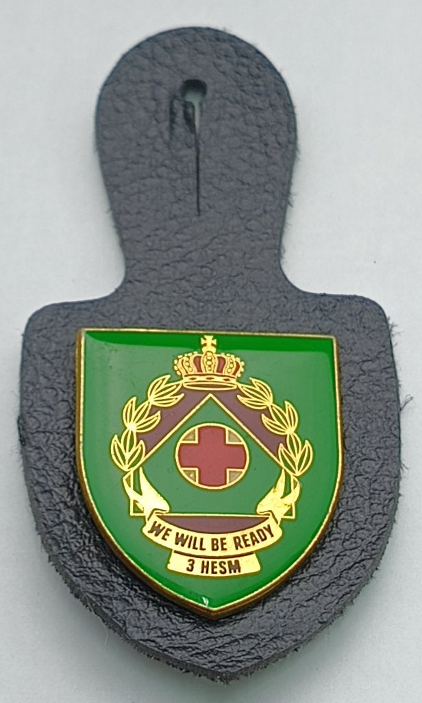 abl borsthanger 3e half mobiel afvoerhospitaal, Verzamelen, Ophalen of Verzenden, Landmacht, Embleem of Badge